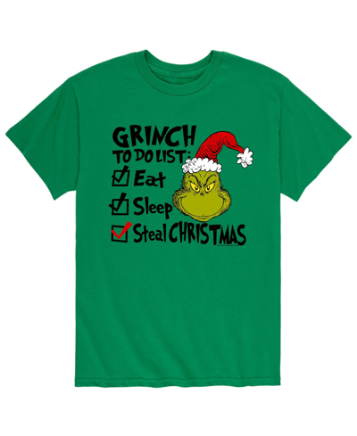 Airwaves Men's Dr. Seuss The Grinch To Do List T-shirt In Green