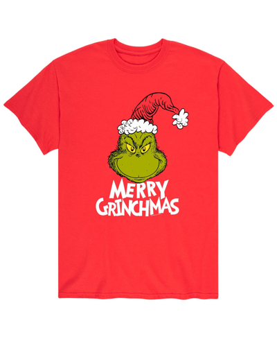 Airwaves Men's Dr. Seuss The Grinch Merry Grinchmas T-shirt In Red