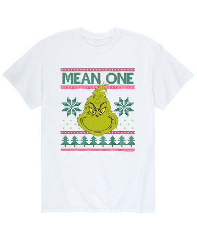 Airwaves Men's Dr. Seuss The Grinch Mean One T-shirt In White