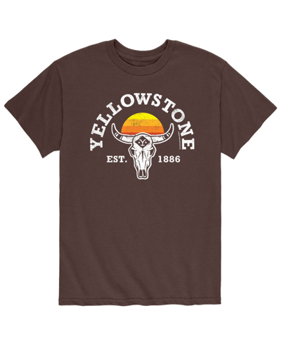 Airwaves Men's Yellowstone Established 1886 T-shirt In Brown
