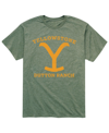 AIRWAVES MEN'S YELLOWSTONE DUTTON RANCH YELLOW T-SHIRT