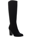 Style & Co Style Co Womens Addyy Knee High Dress Boots Created For Macys Regular Wide Extra Wide Calf In Black Micro