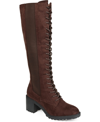 Journee Collection Jenicca Lace-up Tall Boot In Brown