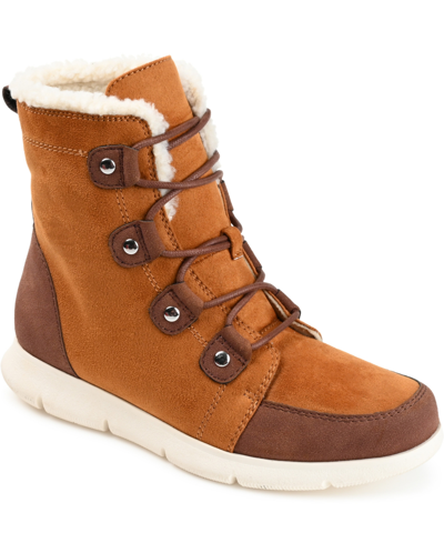Journee Collection Women's Laynee Cold Weather Boots Women's Shoes In Camel