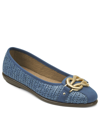 Aerosoles Women's Big Bet Ballet Flats Women's Shoes In Dark Blue Combo Microfiber