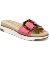 Sam Edelman Women's Ariane Platform Buckle Slide Sandals Women's Shoes In Carmine Rose