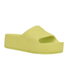 Calvin Klein Women's Holly Logo Platform Slide Sandals Women's Shoes In Yellow