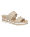 Easy Street Maryann Womens Faux Leather Embossed Heels In Taupe Croco
