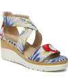 Soul Naturalizer Goodtimes Wedge Sandals Women's Shoes In Tan Multi