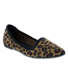 Mia Corrine Womens Slip On Comfort Insole Flat Shoes In Leopard