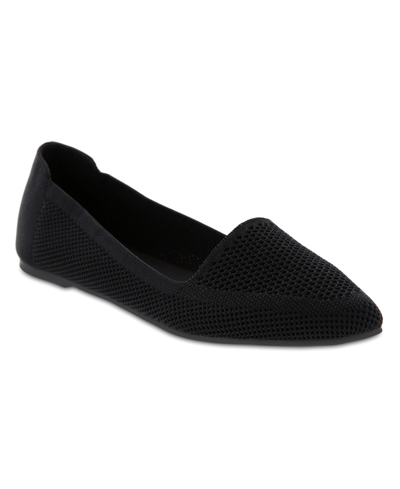 Mia Corrine Knit Flat In Black