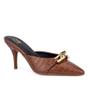New York And Company Women's Kyra Heel Mules Women's Shoes In Cognac
