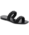 DOLCE VITA WOMEN'S INDY BRAIDED DOUBLE BAND SLIDE FLAT SANDALS WOMEN'S SHOES