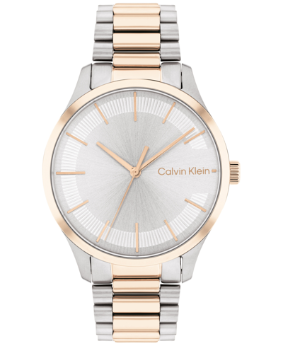 Calvin Klein Two-tone Stainless Steel Bracelet Watch 35mm Women's Shoes In Two Tone