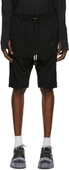 BORIS BIDJAN SABERI BLACK P28.3 SHORTS