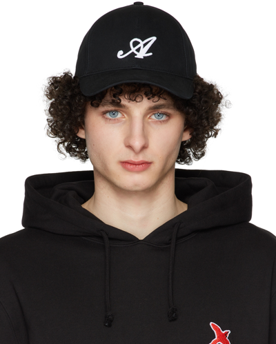 Axel Arigato Cursive Logo Baseball Cap In 黑色