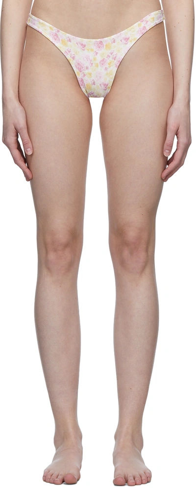 Magda Butrym Floral-print Bikini Bottoms In Multicolor