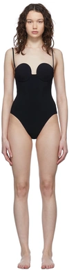 Magda Butrym Black Retro Bustier One-piece Swimsuit