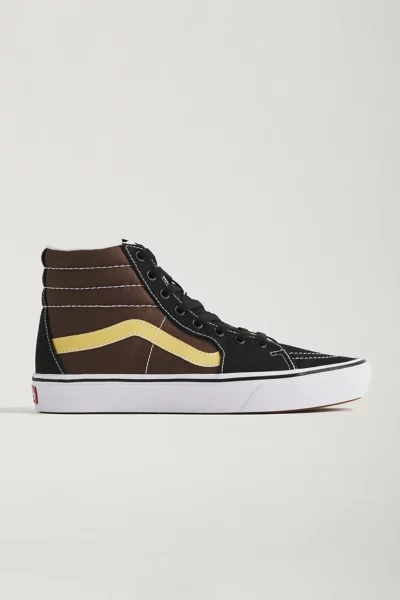 Vans Comfycush Sk8-hi Sneaker In Brown Multi