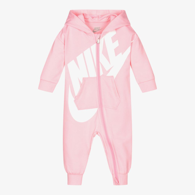 Nike Baby Girls Pink Cotton Romper
