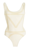 Totême Monogram High-leg One-piece Swimsuit In Print