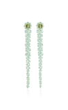 Simone Rocha Women's Drip Crystal Sterling Silver Earrings In Green,red