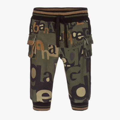 Dolce & Gabbana Baby Boys Green Logo Joggers