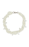 Simone Rocha Women's Chunky Twisted Silvertone, Glass Crystal & Resin Pearl Necklace In Neutral