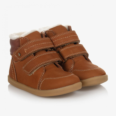 Bobux Iwalk Babies'  Brown Suede Leather Boots