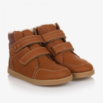 Bobux Kid + Kids' Brown Suede Leather Boots