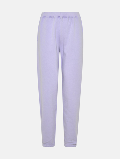 Aries Lilac Cotton Temple Sweatpants In Purple
