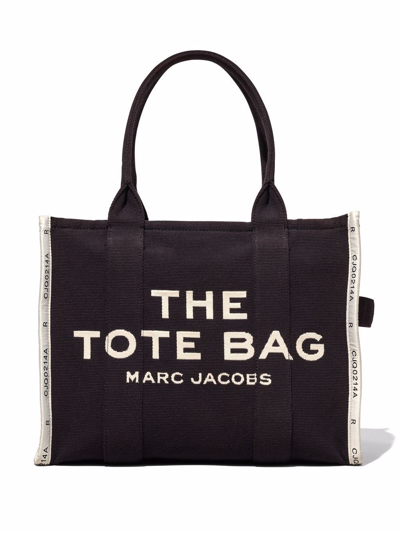 Marc Jacobs The Jacquard Large Tote Bag In Black