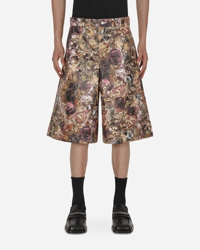 Comme Des Garçons Homme Deux Floral Shorts In Multicolor