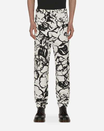 Comme Des Garçons Homme Deux Floral Trousers White In Multicolor