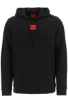 HUGO HUGO HOODIE WITH LOGO PATCH