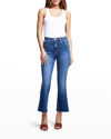 L AGENCE KENDRA CROPPED FLARE JEANS