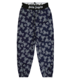 Palm Angels Printed Sweatpants In Navy Blue