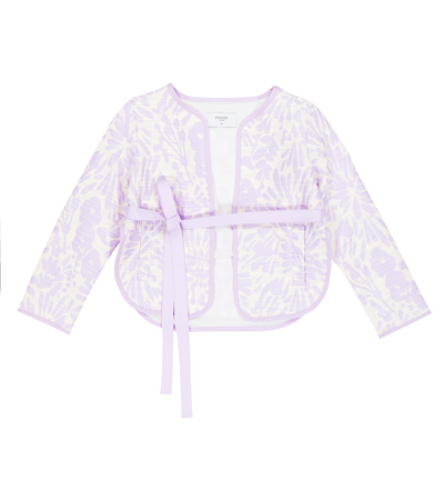 Paade Mode Kids' Katherine Cotton-blend Jacket In Katherine Violet