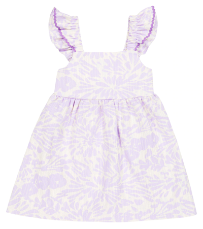 Paade Mode Kids' Katherine Floral Cotton-blend Dress In Katherine Violet