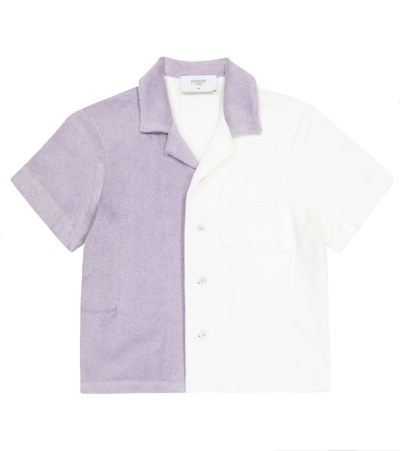 Paade Mode Kids' Cotton Terry Shirt In Violet
