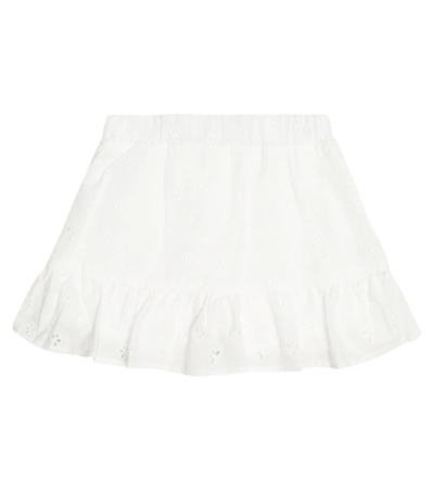 Paade Mode Kids' Butterfly Broderie Anglaise Shorts In Butterfly White