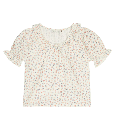 The New Society Kids' Judah Floral Cotton Blouse In Blossom Print