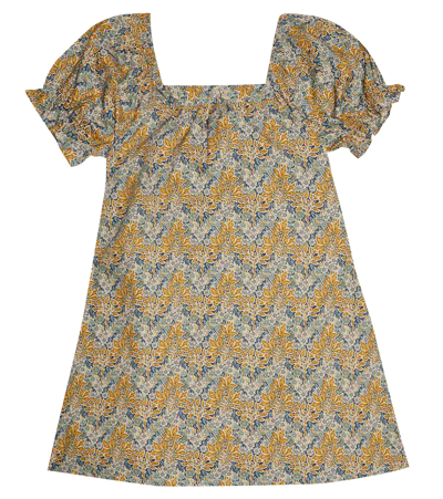 The New Society Kids' Aubrey Printed Cotton Dress In Aubrey Forest Liberty