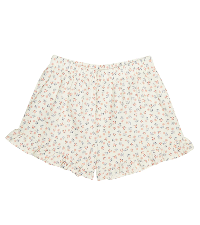 The New Society Kids' Judah Floral Cotton Shorts In Blossom Print