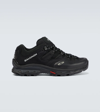 Salomon Xt-quest 2 Advanced Leather-trimmed Mesh Sneakers In Black/ebony/frost Gray