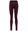 MARINE SERRE PRINTED STRETCH-JERSEY LEGGINGS