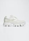 Prada Men's Cloudbust Thunder Lug-sole Trainer Sneakers In Talco