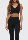 Sol Angeles Waves Active Sports Bra In Black