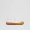 Burberry Logo Detail Low-top Sneakers In White
