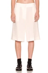 The Row Flash Wool And Silk-blend Shorts In Cream